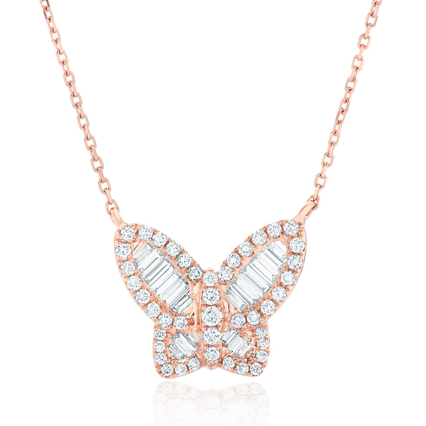 Large Diamond Butterfly Pendant 2