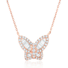 Load image into Gallery viewer, Large Diamond Butterfly Pendant 2