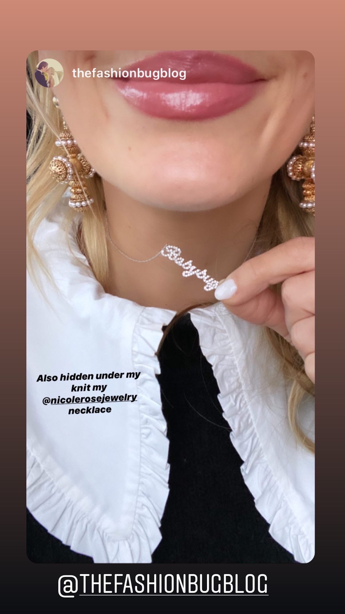 Diamond Name Necklace - @thefashionbugblog