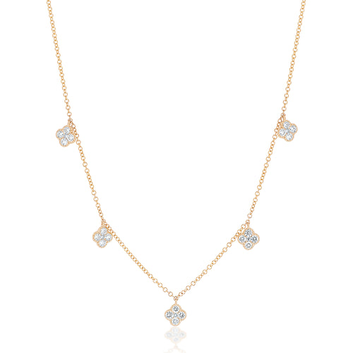 5 Clover Diamond Necklace
