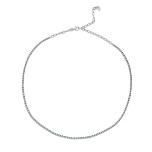 Diamond "Luxe" Tennis Necklace With Extender