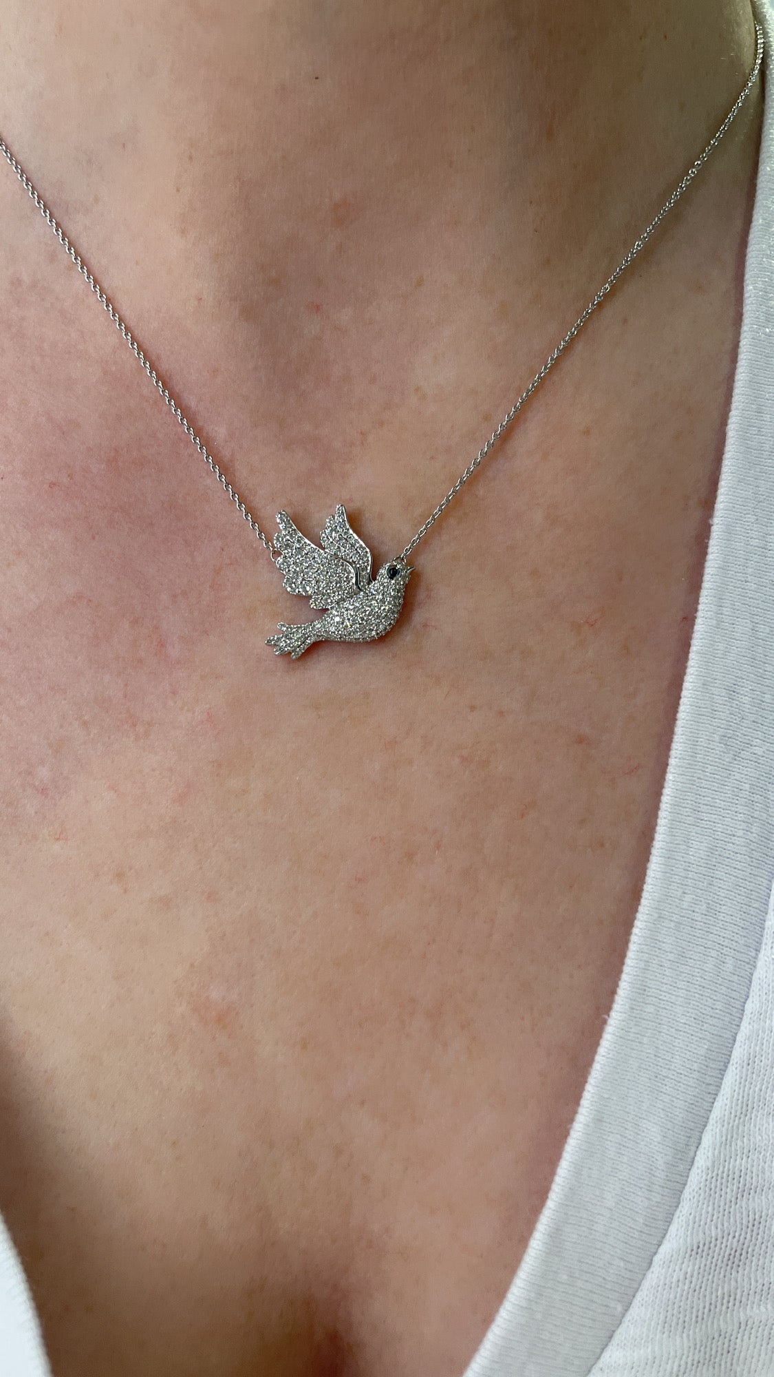 Diamond Dove Pendant 3