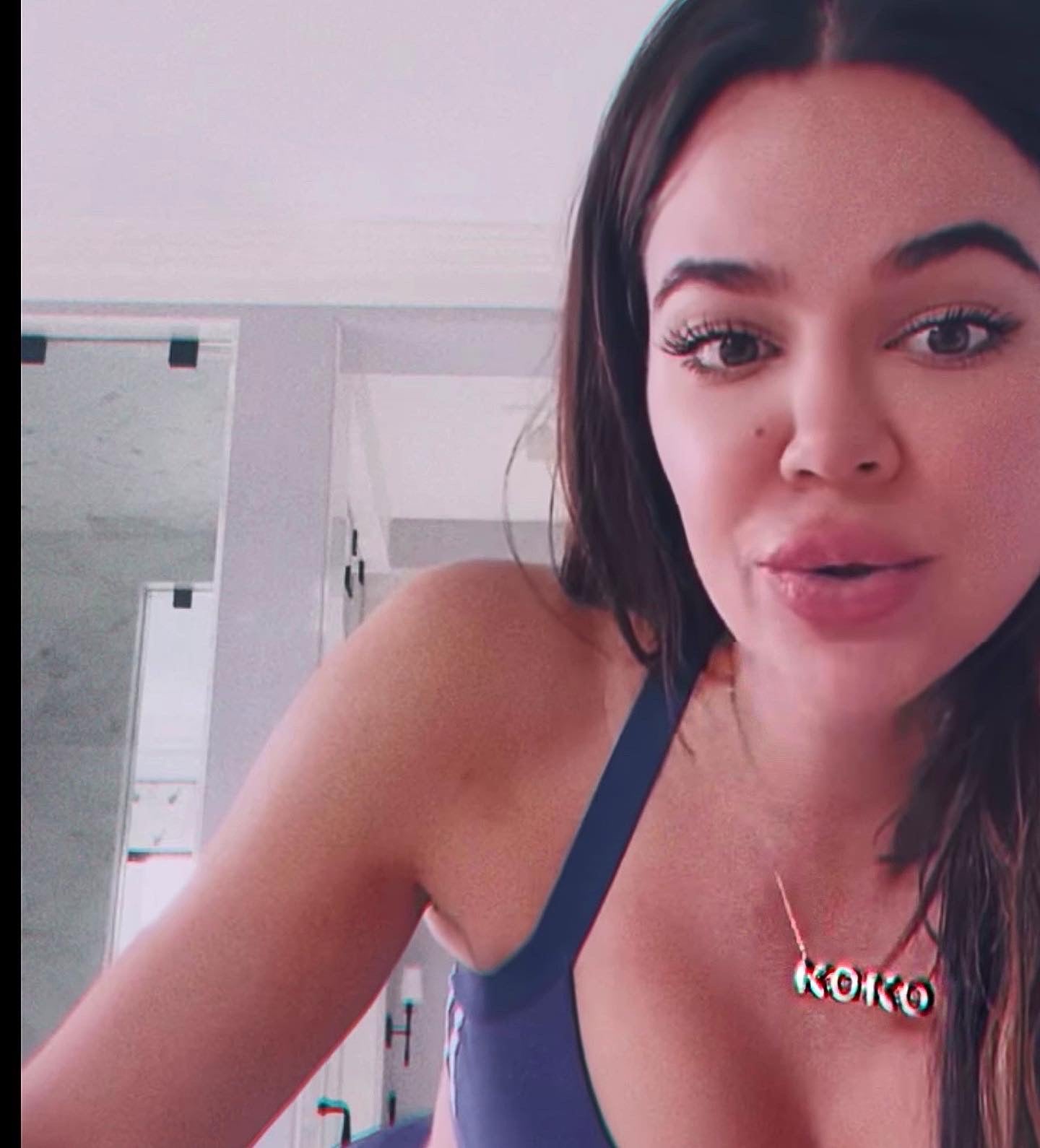 Large Bubble Name Necklace - Koko