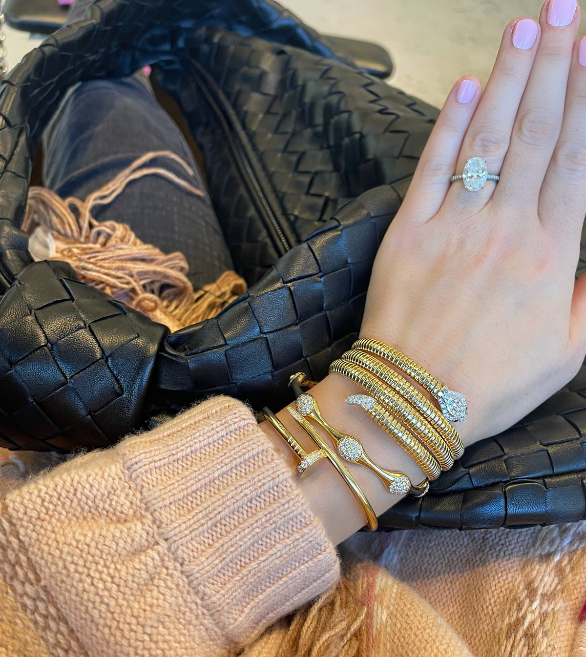 Bamboo Diamond Bangle 2
