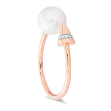 Load image into Gallery viewer, Pearl and Diamond Ring 4