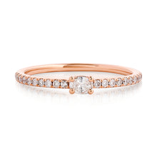 Load image into Gallery viewer, Petite Oval Diamond Band Rose