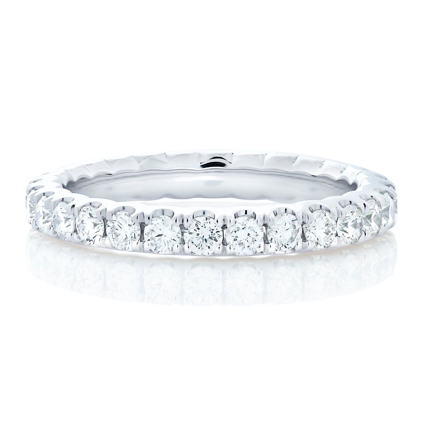Split Prong "U" Style Diamond Eternity Band