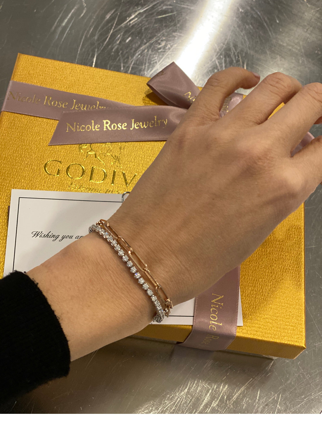 Flat Oval Link Bracelet Two