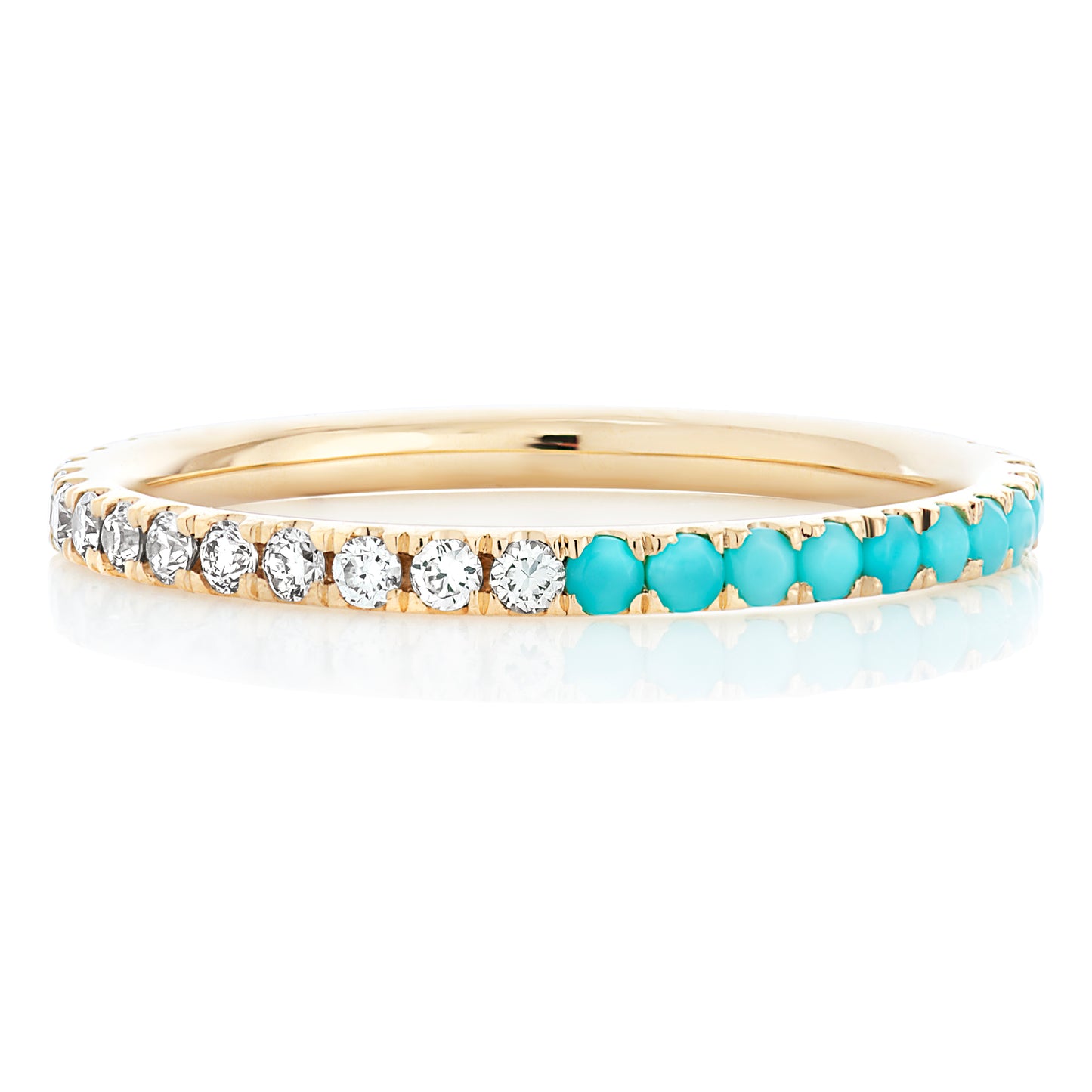 Turquoise and Diamond Band