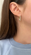 Load image into Gallery viewer, Products The Danielle Diamond Hoop Earrings Size 3-21mm - 03