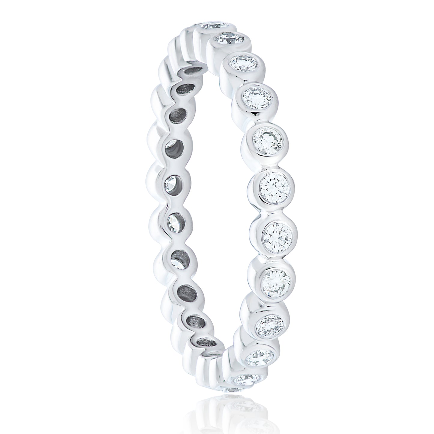 Bezel Set Diamond Eternity Band 2