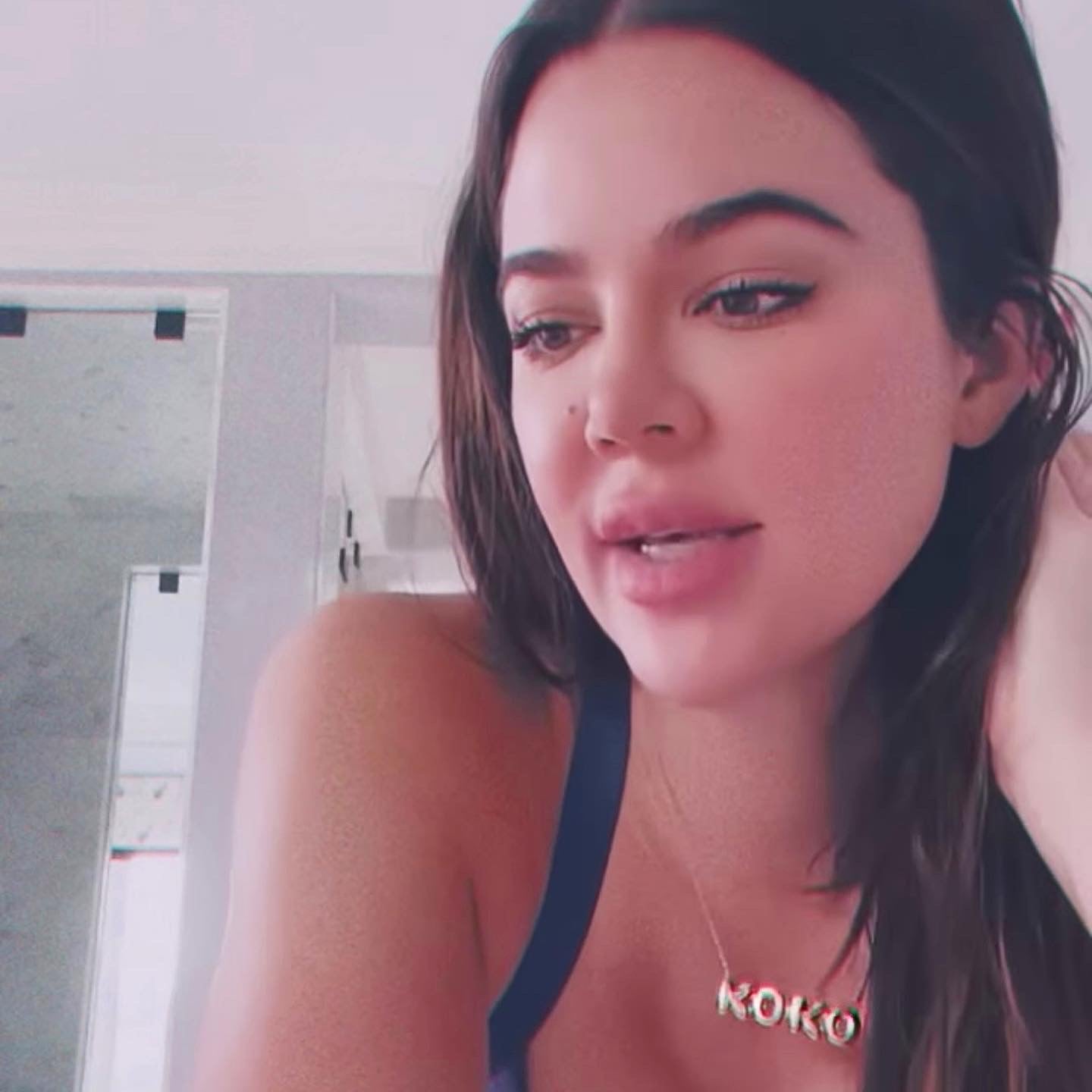 Large Bubble Name Necklace - Koko 3