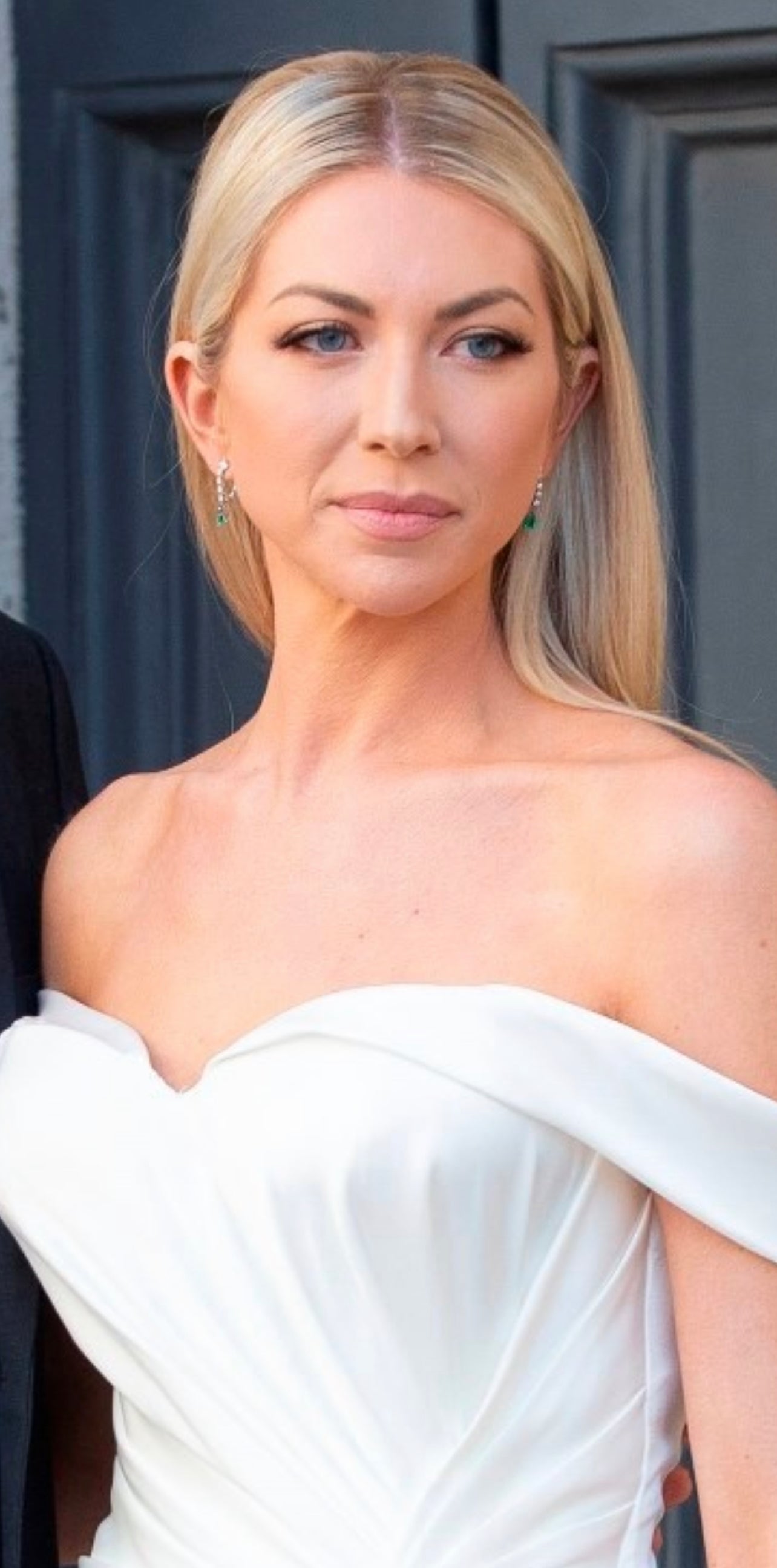 Diamond and Emerald Drop Earrings - Stassi Schroeder 2