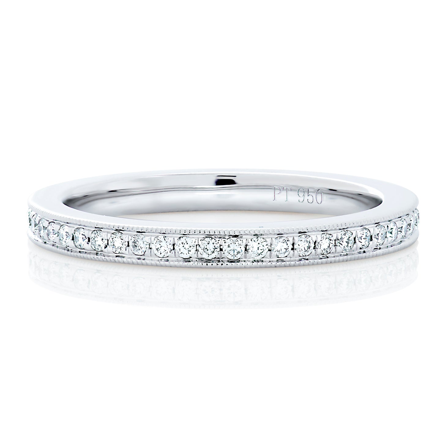 Diamond Bead Set Eternity Band