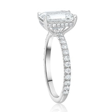 Load image into Gallery viewer, Emerald Cut Diamond Enagement Ring 2