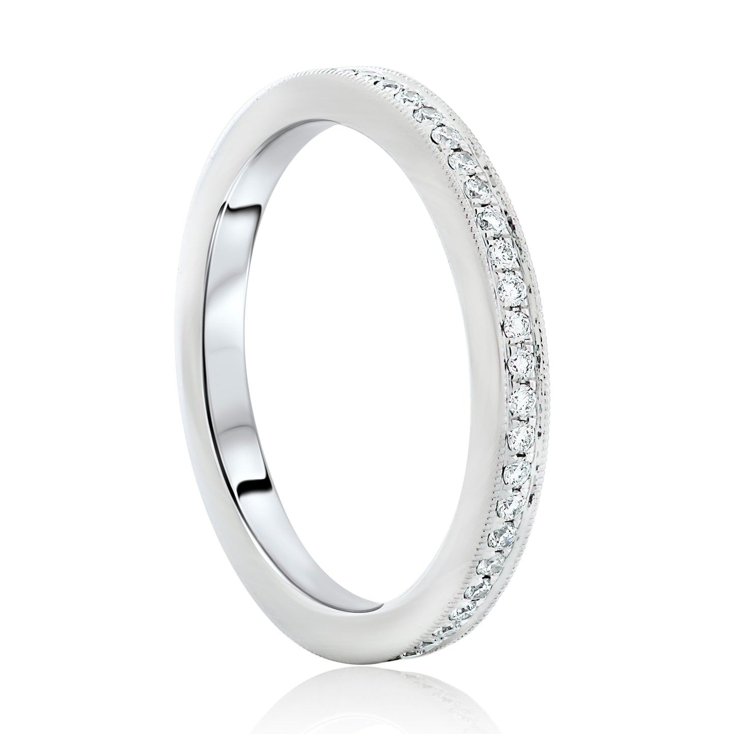 Diamond Bead Set Eternity Band 2