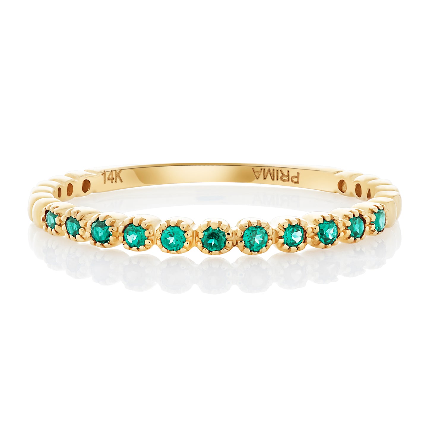 Dainty 1 Emerald Band