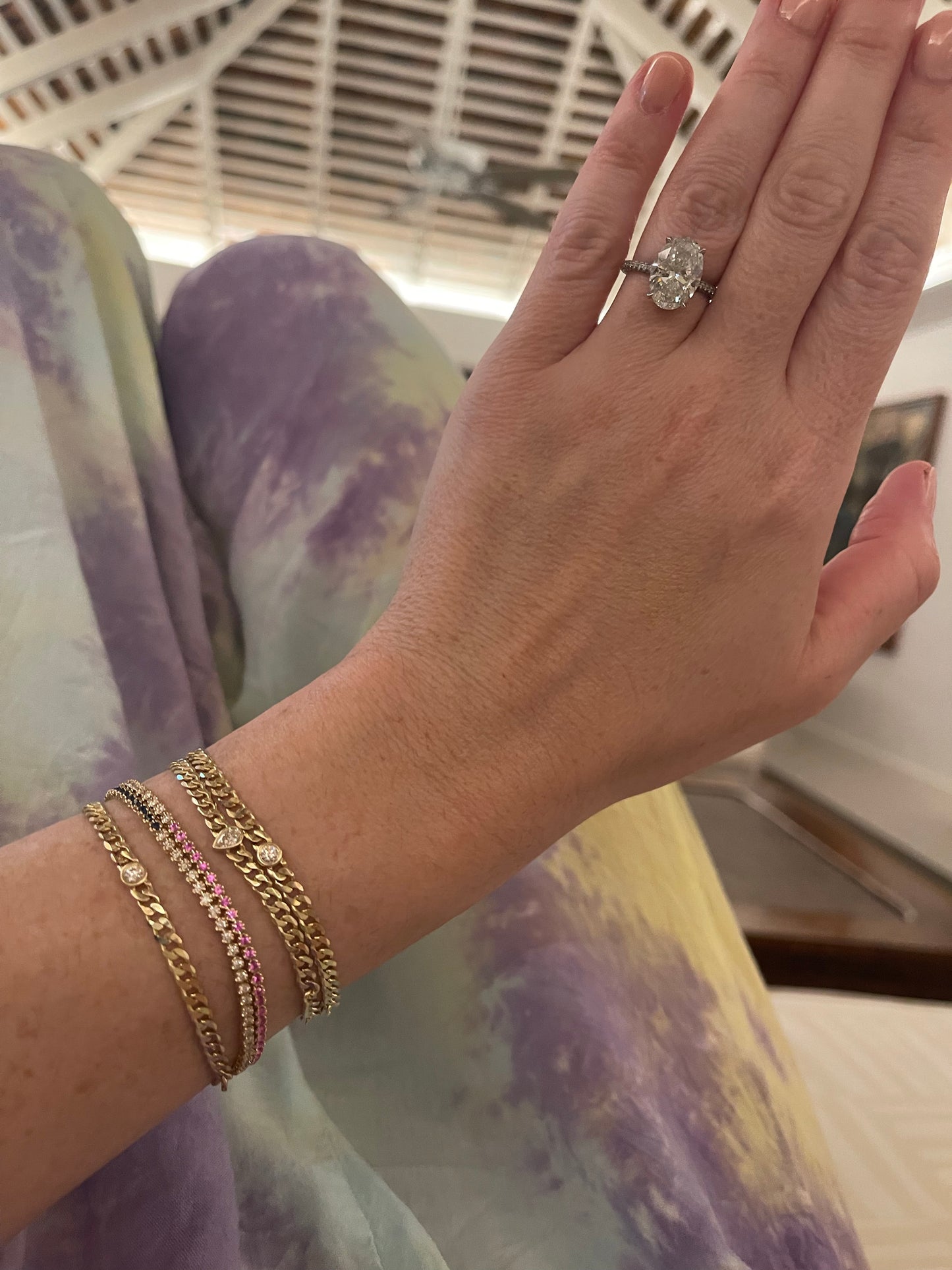 Curb Link Fancy Pear Shape Bracelet 3