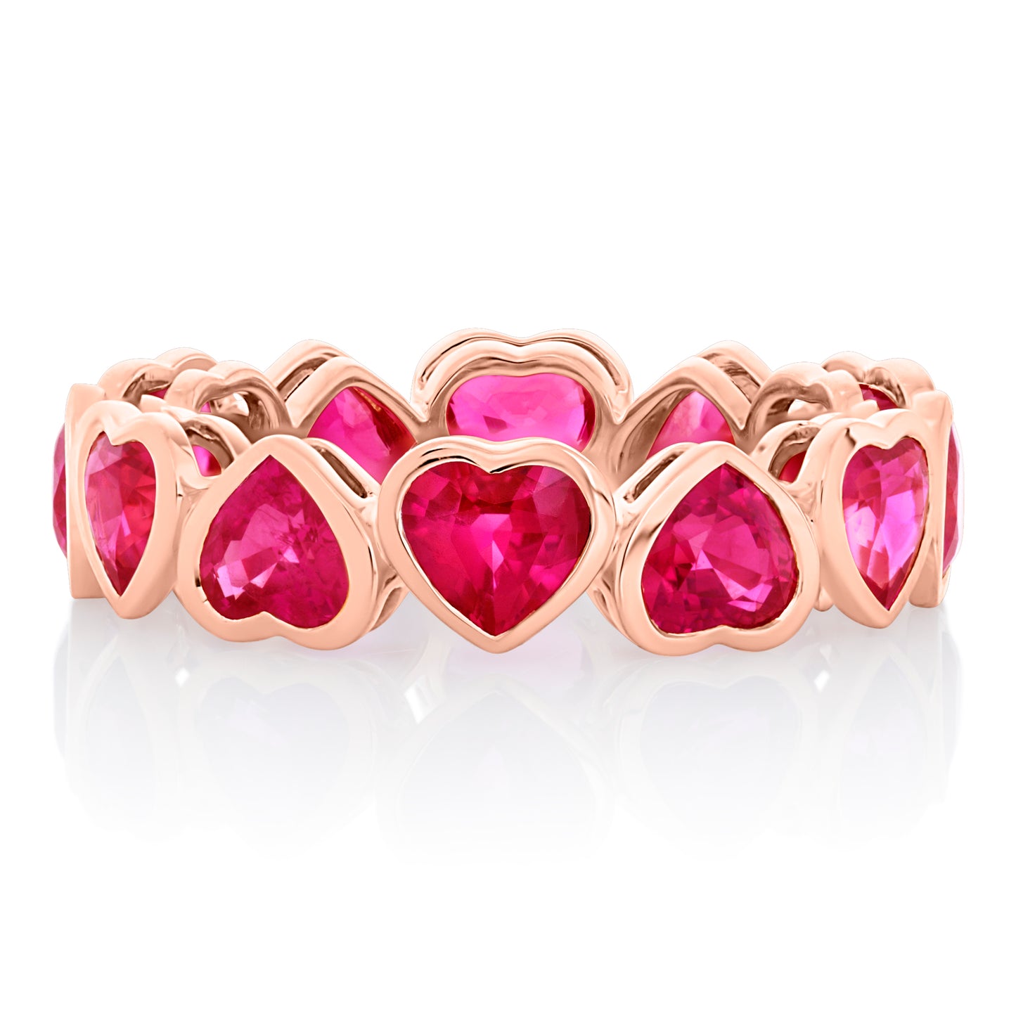 Ruby Happy Hearts Eternity Band