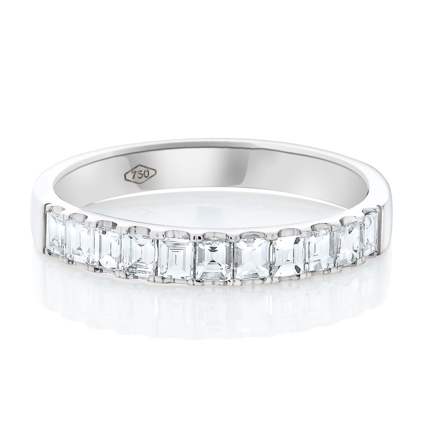 Halfway Diamond Baguette Band