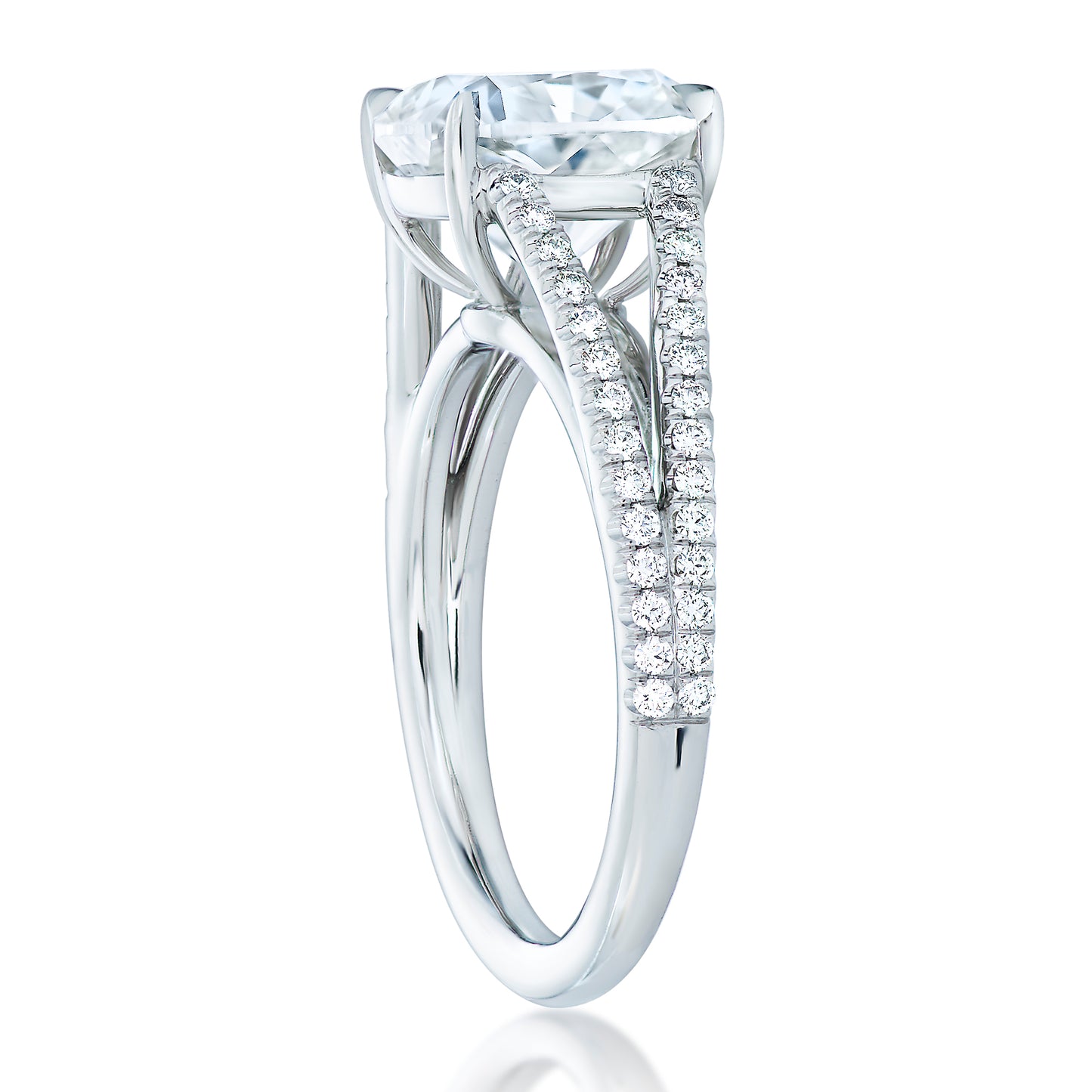 Split Shank Diamond Engagement Ring - Two