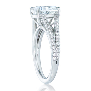 Split Shank Diamond Engagement Ring - Two