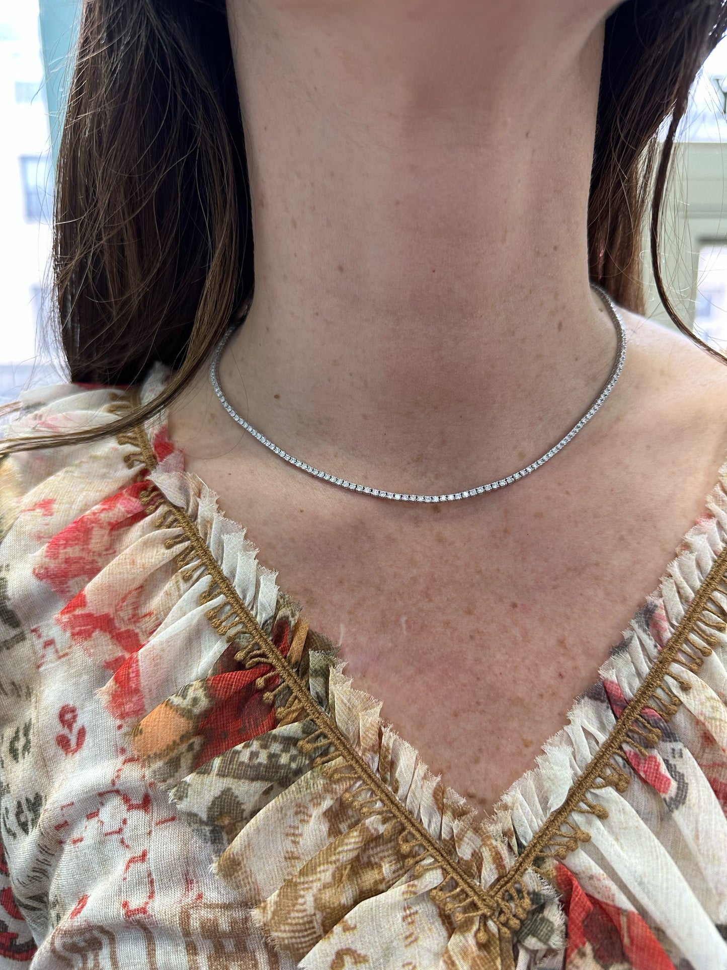 Diamond "Luxe" Tennis Necklace 4