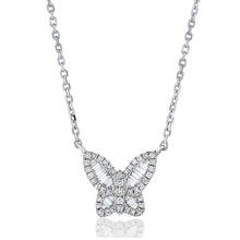 Load image into Gallery viewer, Petite Diamond Butterfly Pendant