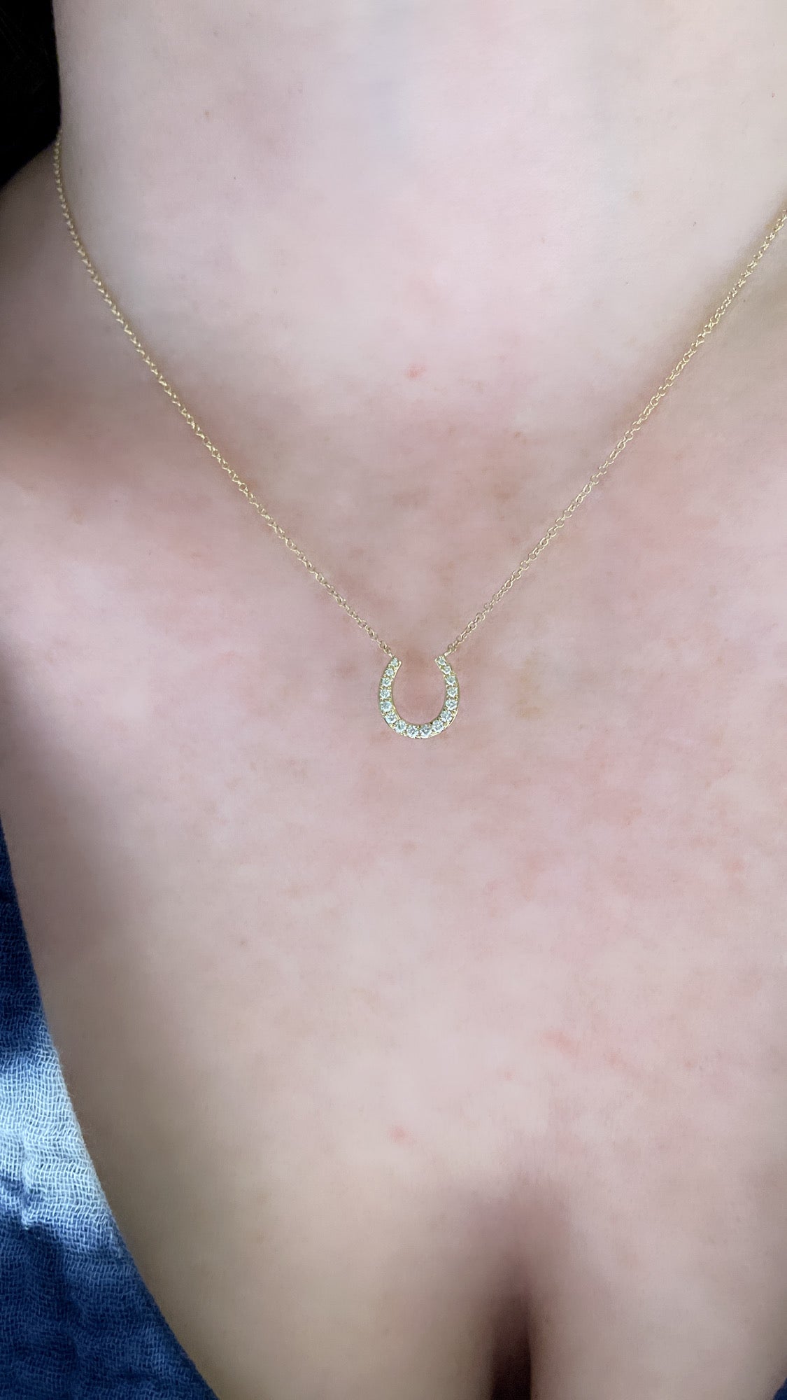 Diamond Horseshoe Pendant 3