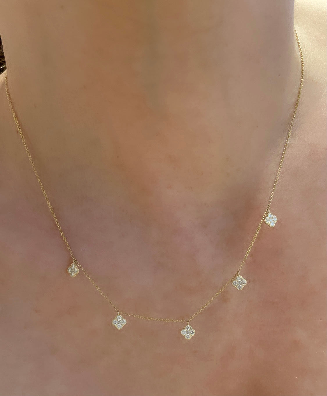 5 Clover Diamond Necklace - 02