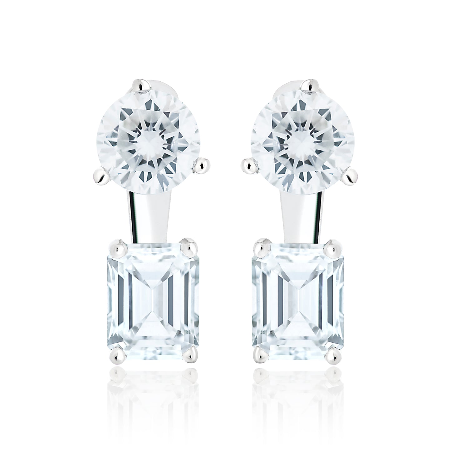 Fancy Cut Diamond Ear Jacket