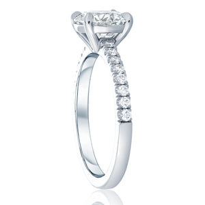 Platinum Round Diamond Engagement Ring 2