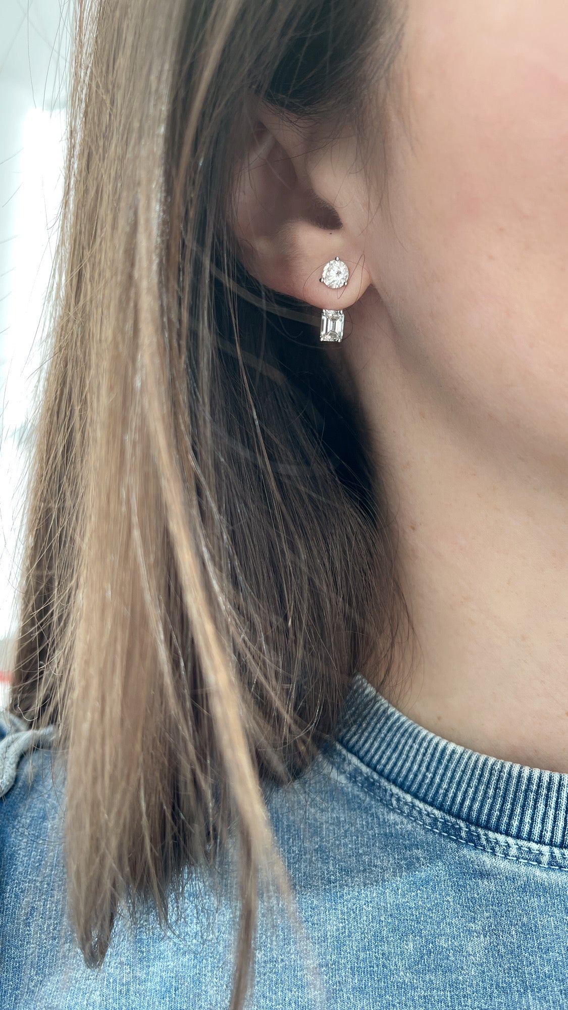 Fancy Cut Diamond Ear Jacket 2