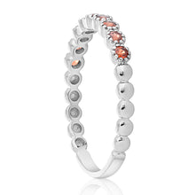Load image into Gallery viewer, Dainty 2 Garnet Band - 02
