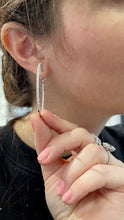 Load image into Gallery viewer, Diamond Hoop Earrings 3