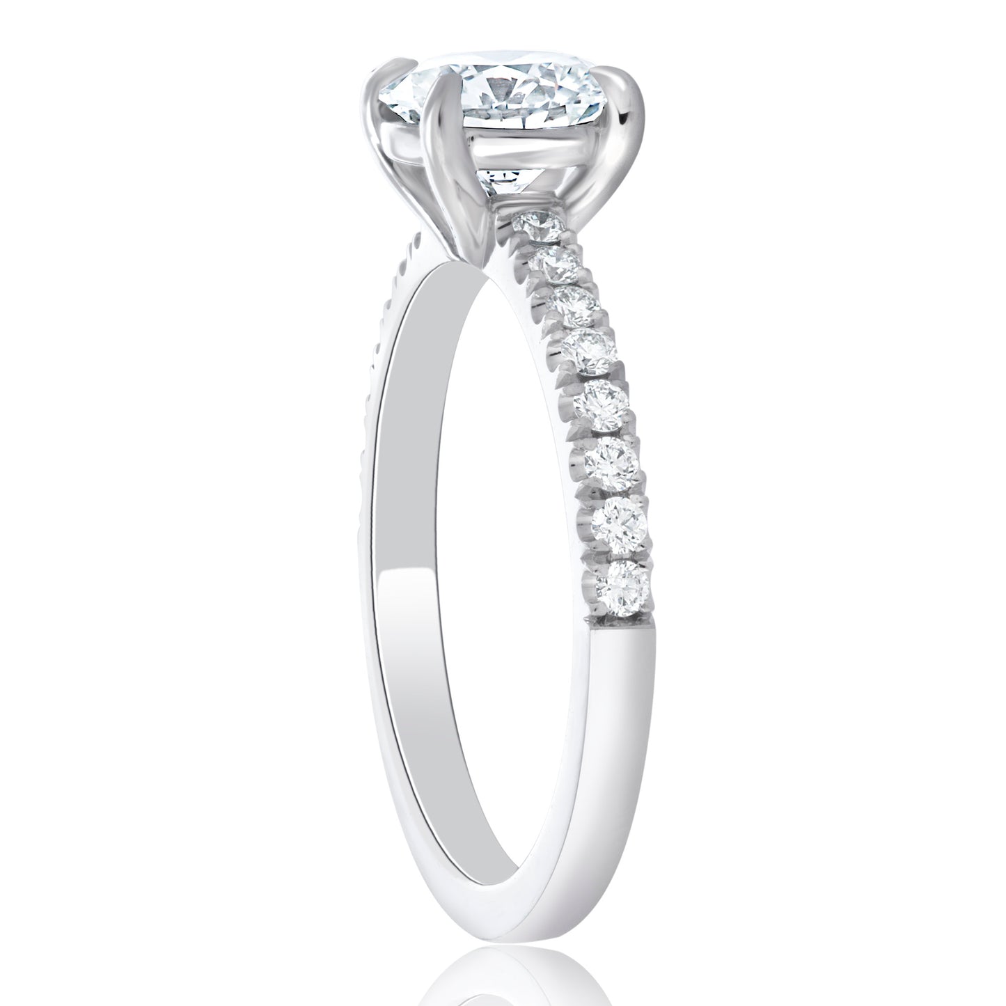 Platinum Round Diamond Engagement Ring