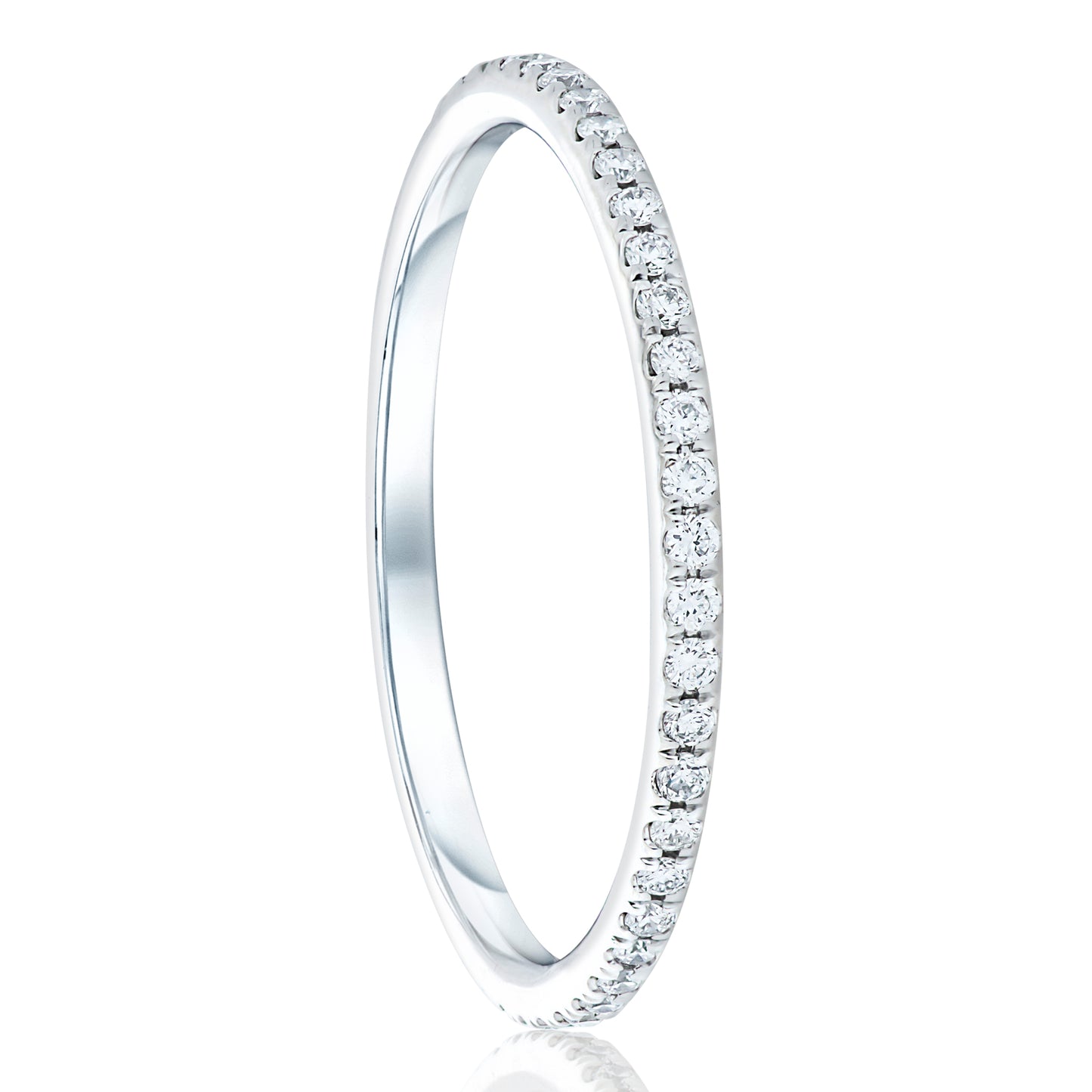 Diamond Split Prong Eternity Band - Two