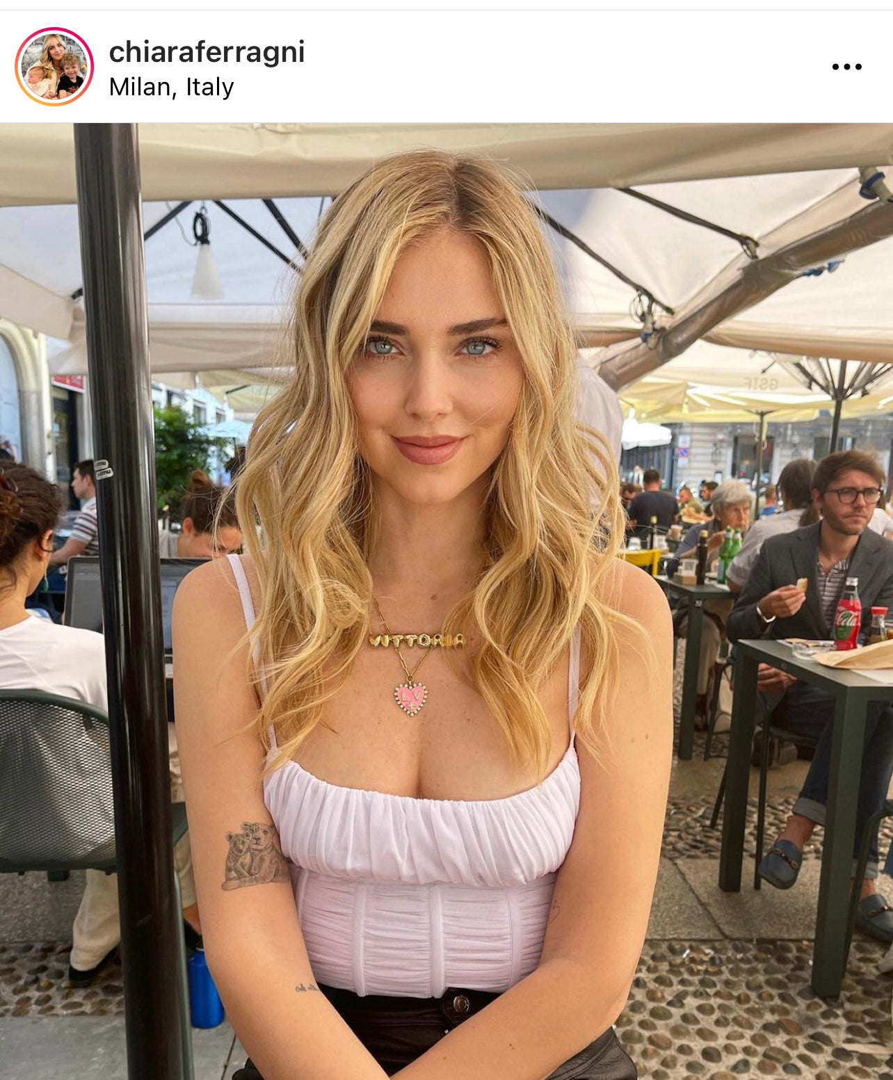 Large Bubble Name Necklace - Vittoria 5