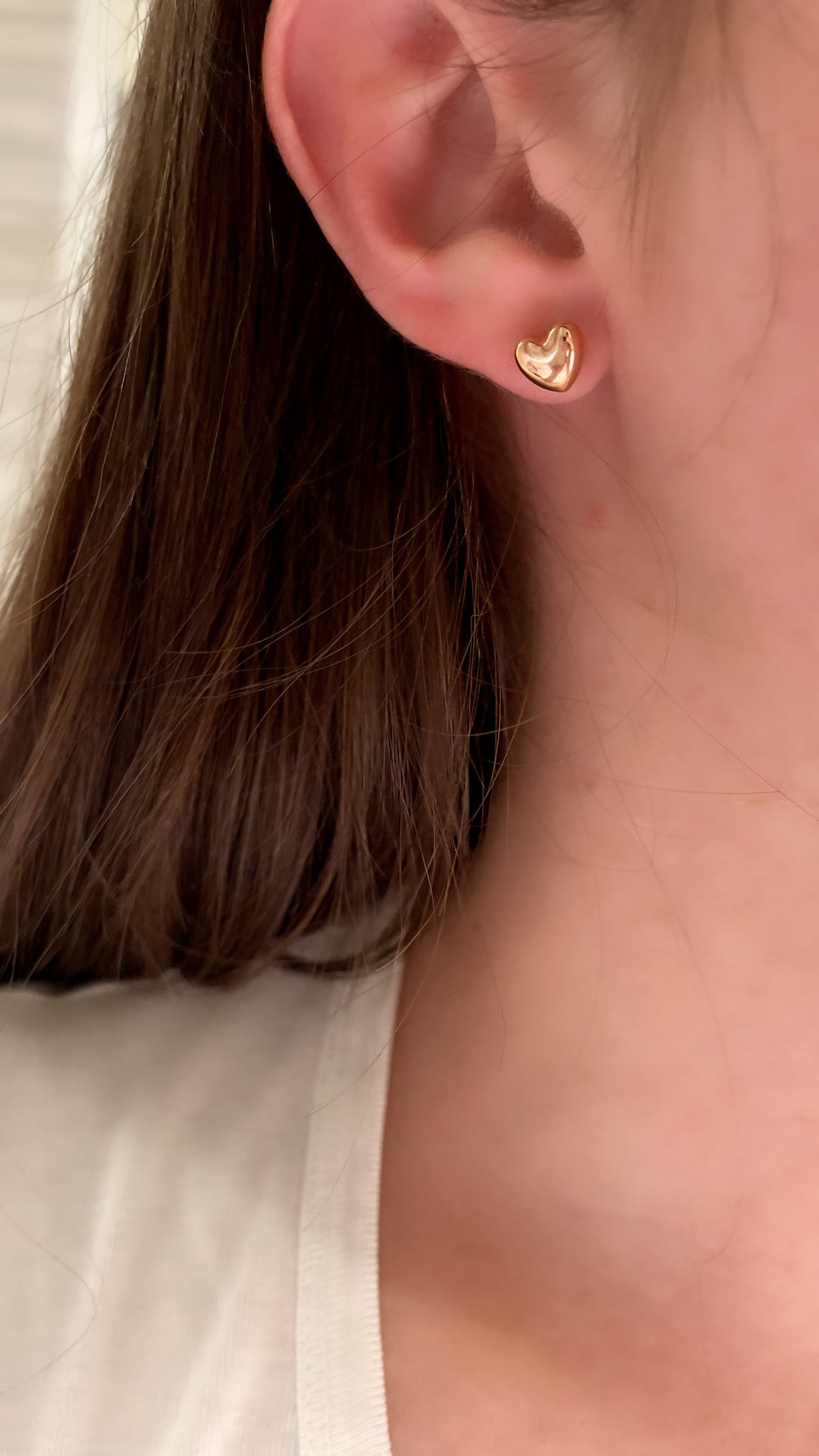 Puffy Heart Stud Earrings 2