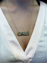 Load image into Gallery viewer, Large Bubble Name Necklace - Cris