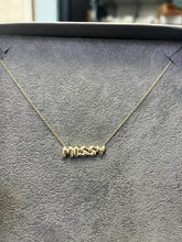 Load image into Gallery viewer, Baby Bubble Name Necklace - Missy
