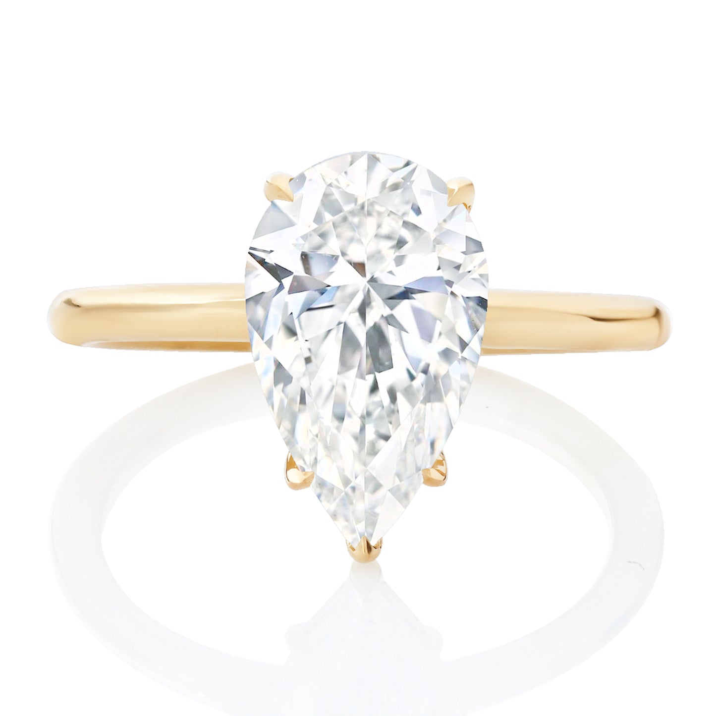 Pear Shape Solitaire Engagement Ring