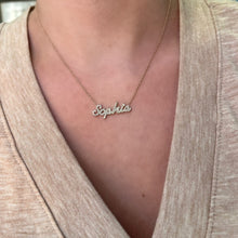 Load image into Gallery viewer, Diamond Name Necklace - Sophia