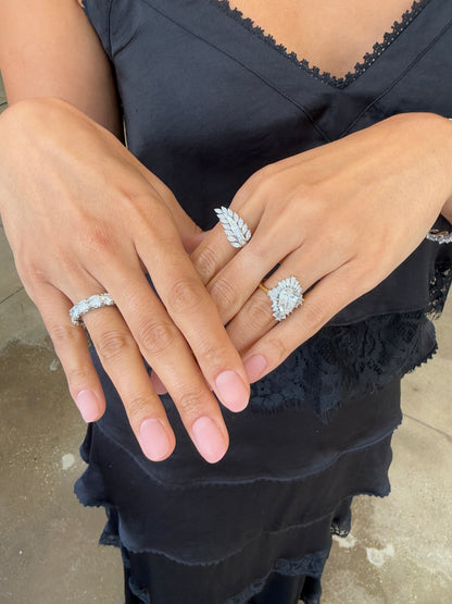 Diamond Leaf Ring