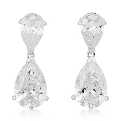 Lab Diamond Dangle Earrings