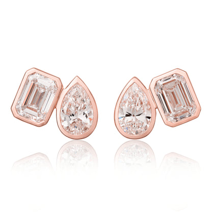 Toi Et Moi Lab Diamond Stud Earrings