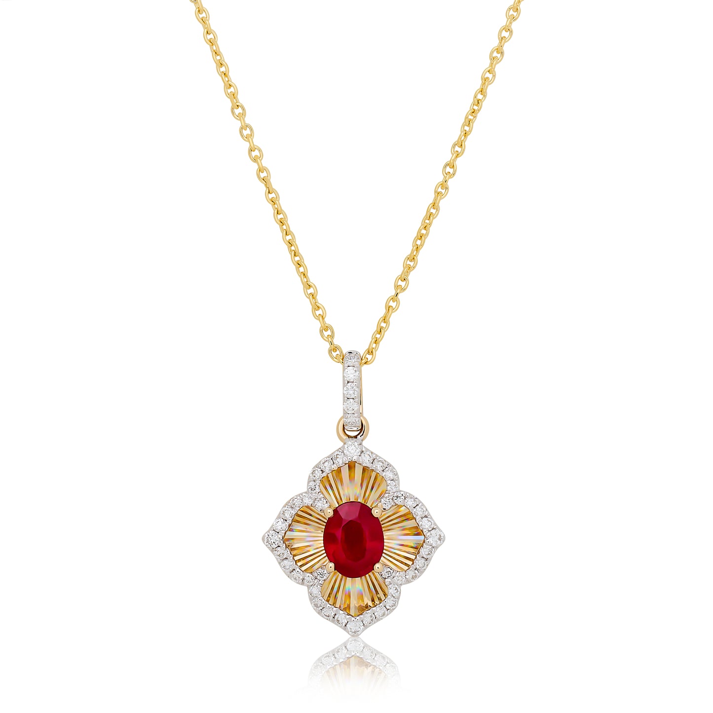 Ruby and Diamond Dreams Pendant