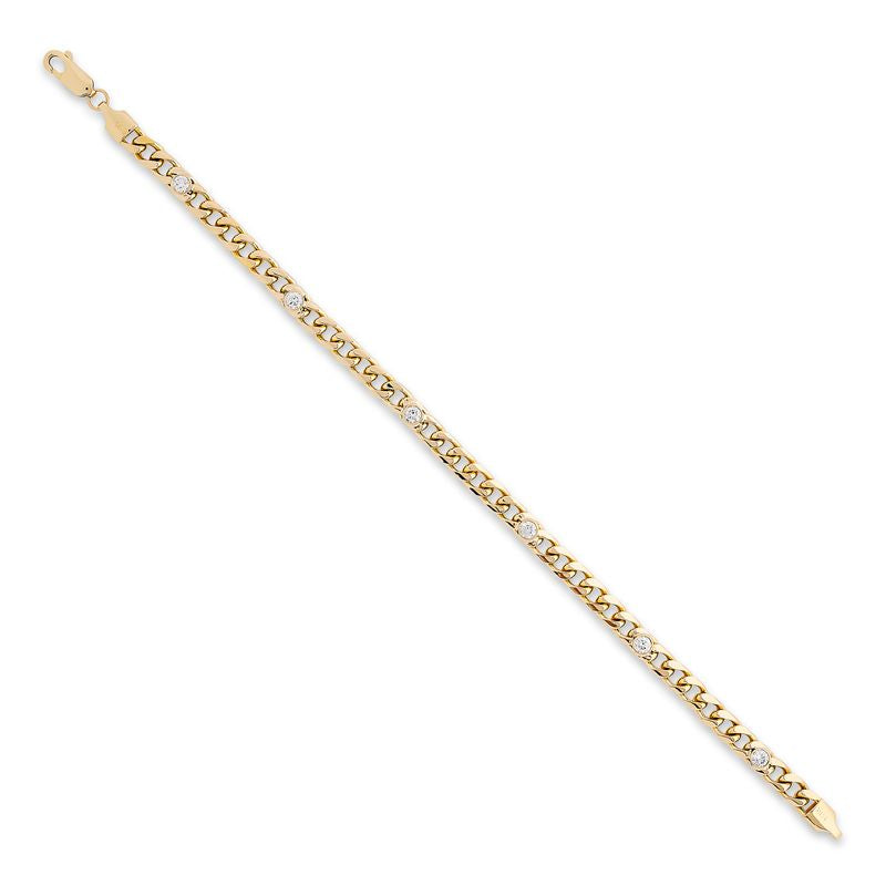 Diamond Cuban Link Chain Bracelet