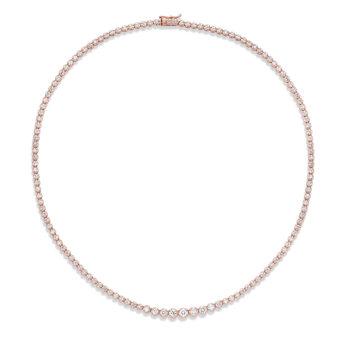Dainty 3 Diamond Riviera Necklace
