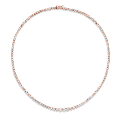 Dainty 3 Diamond Riviera Necklace